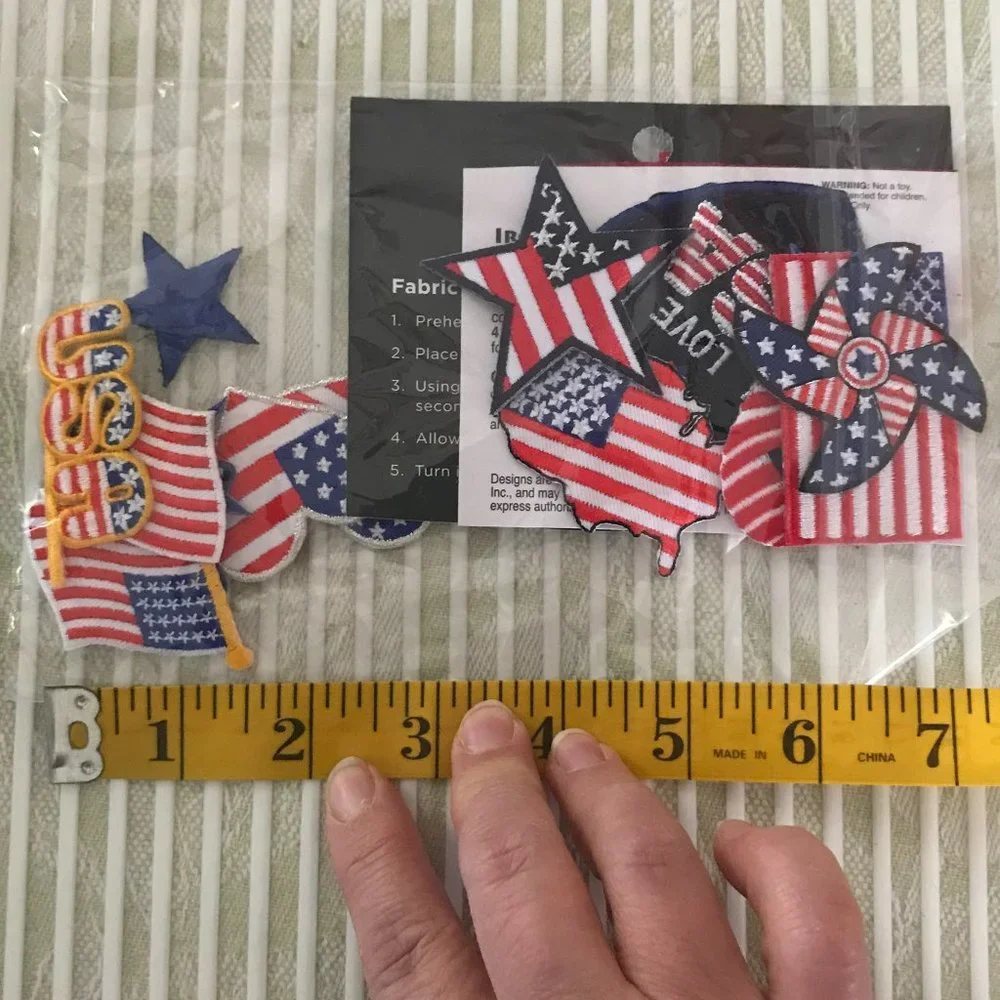 Iron-On Appliques Patriotic